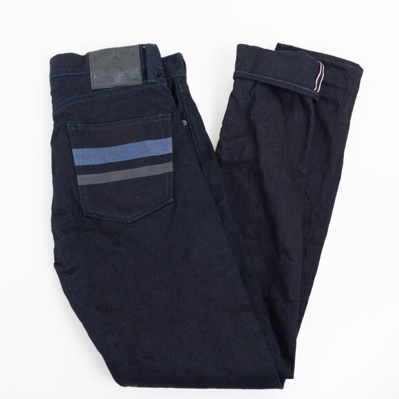 Momotaro Selvedge Denim Jeans 0306-IBSP Tight Tapered 15.7oz Indigo Black Japan - Picture 1 of 16